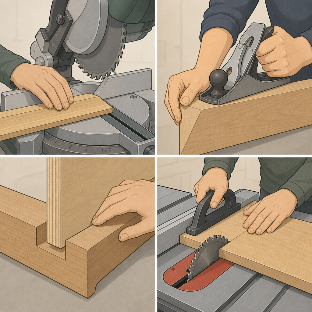 Advanced Cuts: Miters, Bevels, Dadoes, and the Ripping Question