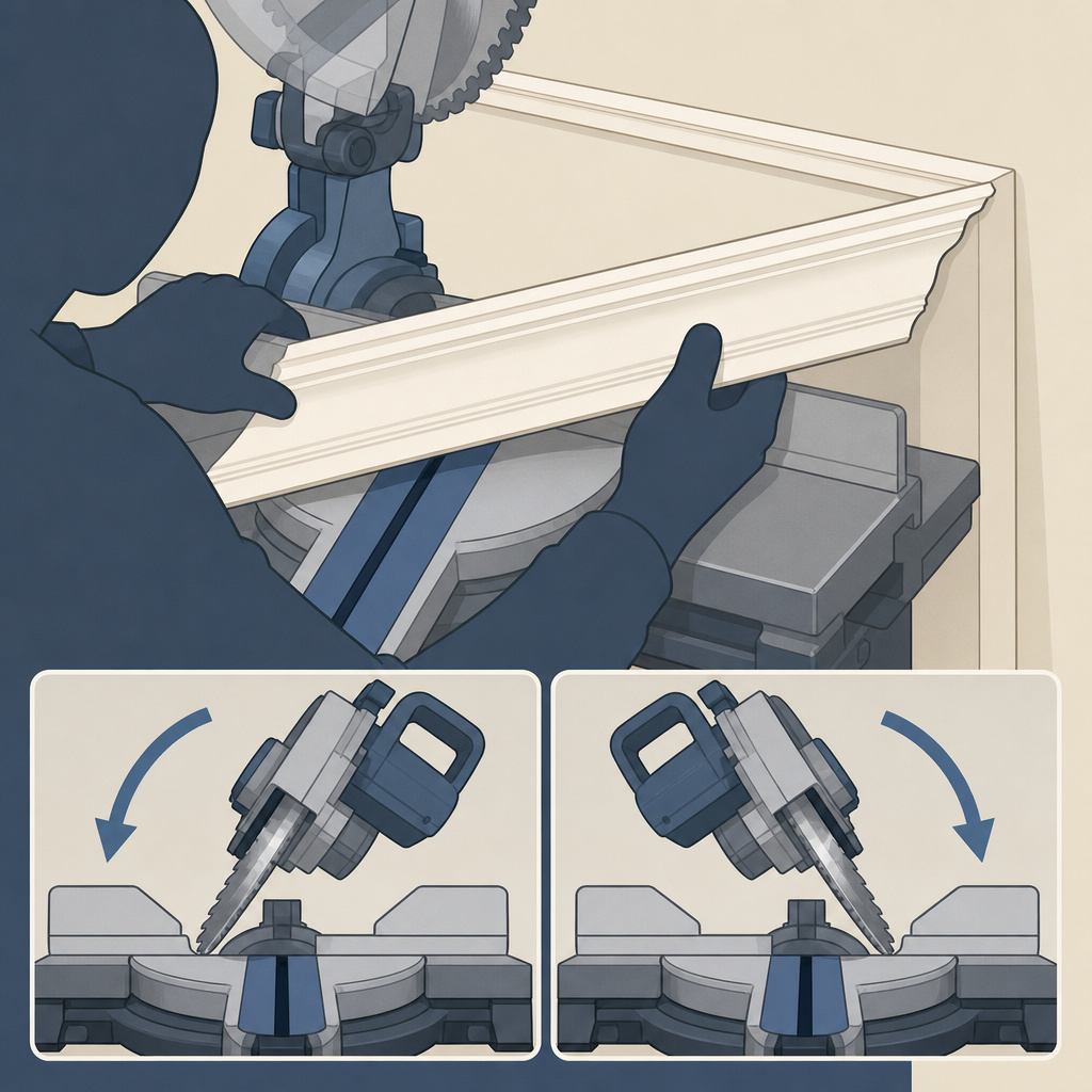 Comparison of single vs dual bevel miter saws for cutting crown molding