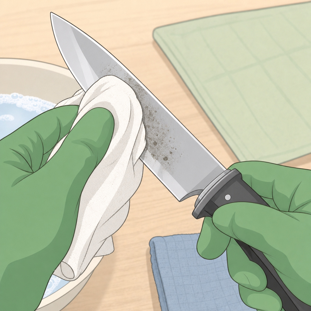 Step-by-Step Blade Cleaning