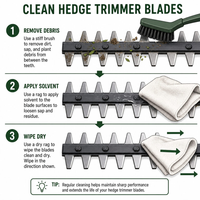 How to Clean Hedge Trimmer Blades for Safety and Longevity