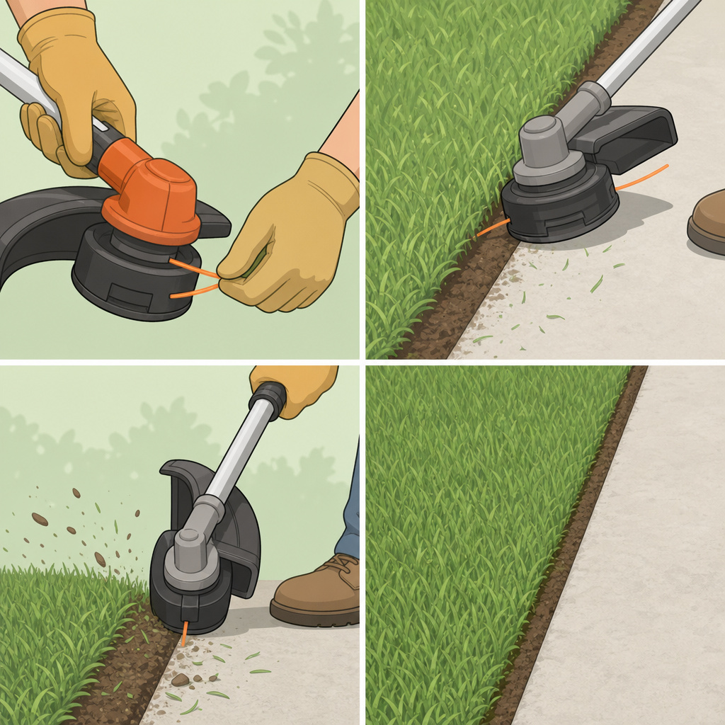 Step-by-Step: How to Edge a Lawn with a String Trimmer