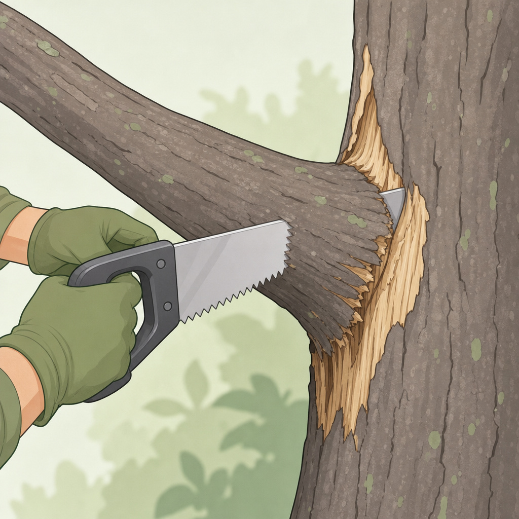 What Happens When You Cut a Branch That's Too Thick?