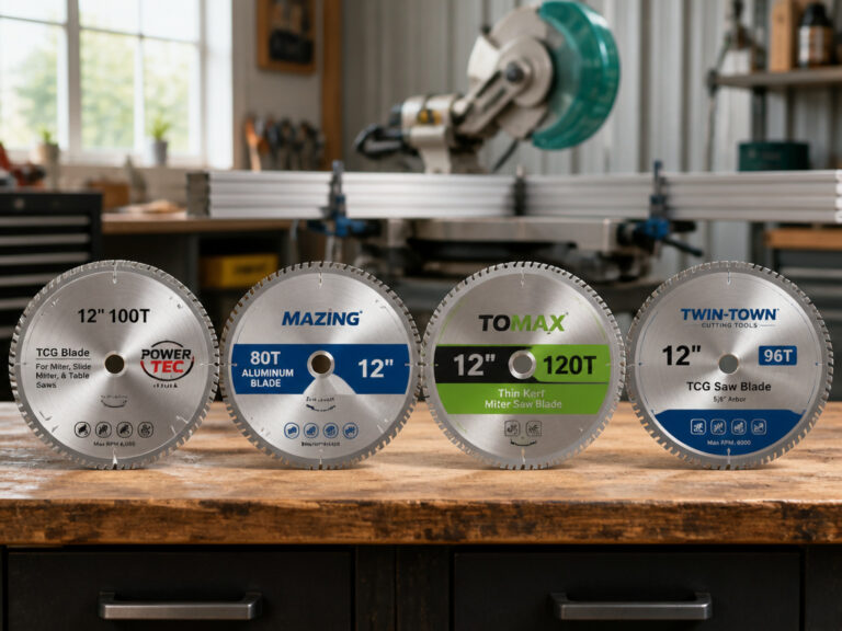 6 Best 12-Inch Miter Saw Blades for Aluminum 2026