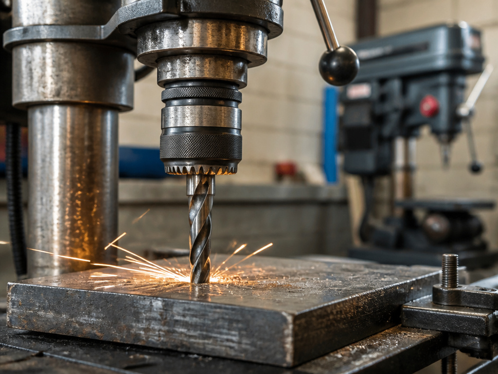 Floor-standing and benchtop drill press comparison for metal and large wood projects.