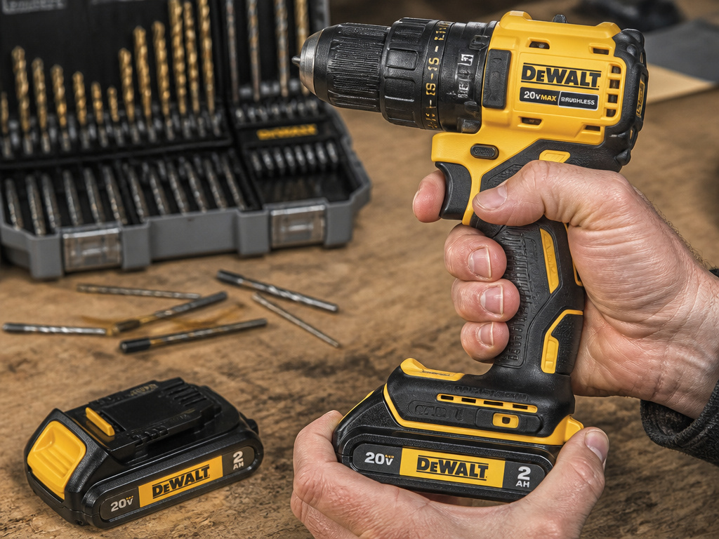 DeWalt drill driver and batteries for building a tool ecosystem