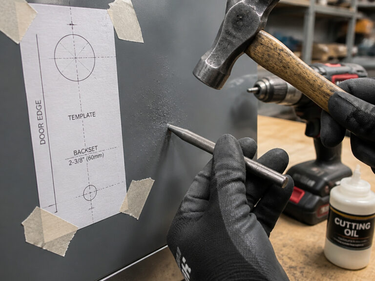 The Correct Way to Drill Into a Metal Door for Hardware