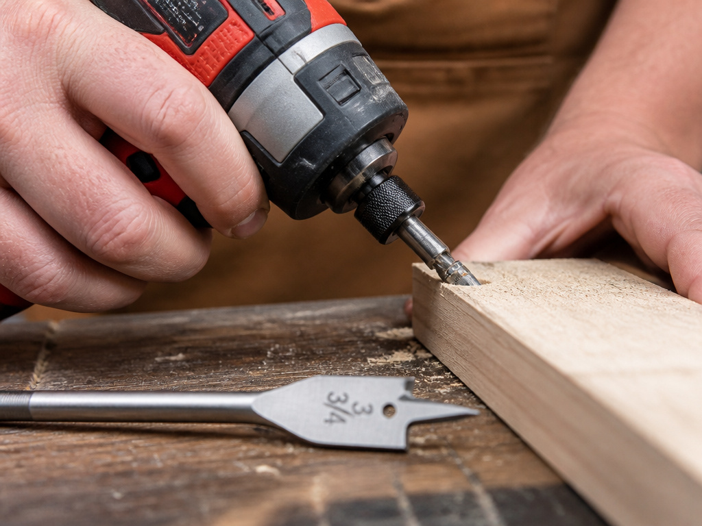 Hex shank vs round shank spade bit comparison for impact driver use.