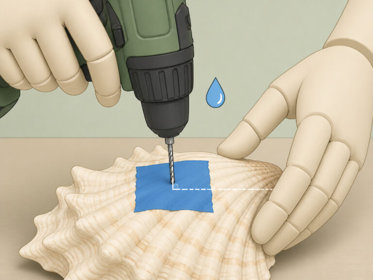 How Do You Drill a Hole in a Seashell Without Cracking It