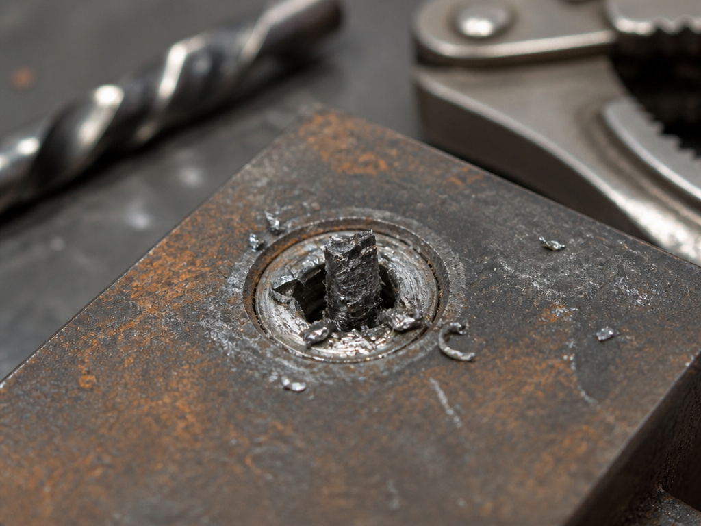 Using vise grips to remove a spinning, stripped screw with penetrating oil